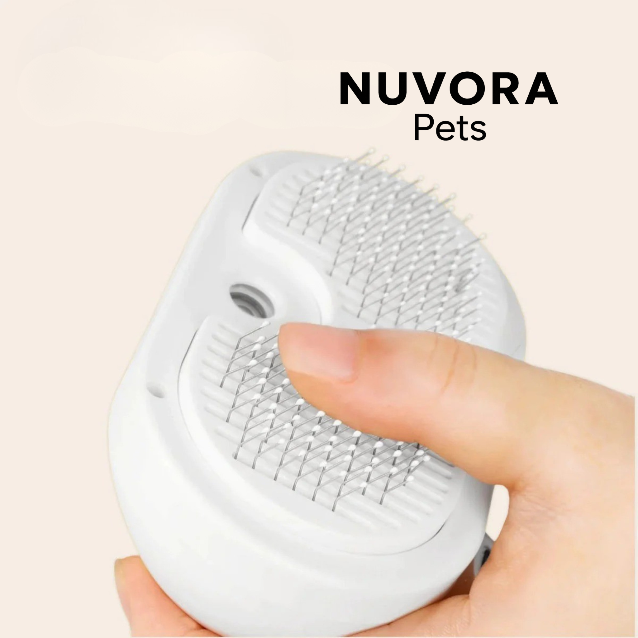 NuvoraPets® SteamBrush Pro - Professionele Vachtverzorgings Borstel voor Huisdieren