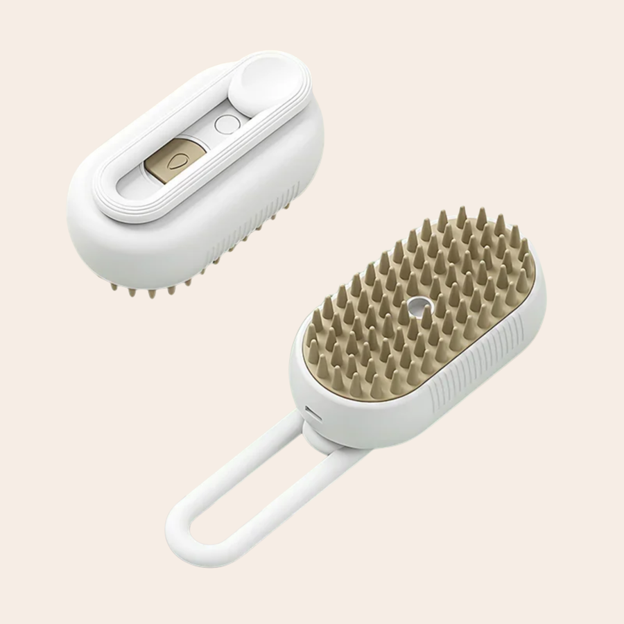 NuvoraPets® 3-in-1 elektrische stoomborstel voor hond en kat